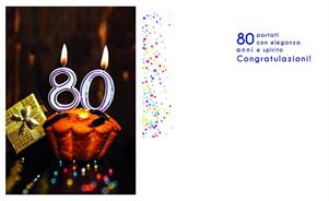 BIGLIETTINI 80 ANNI 11,5X16-LINEA MILLEFORME