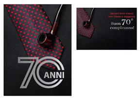 BIGLIETTINI 70 ANNI 11,5X16-LINEA MILLEFORME
