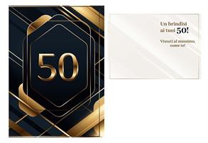 BIGLIETTINI 50 ANNI 11,5X16-LINEA MILLEFORME