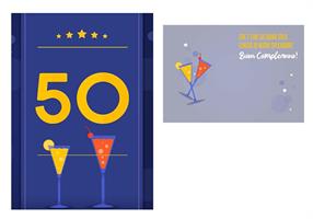 BIGLIETTINI 50 ANNI 11,5X16-LINEA MILLEFORME