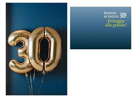 BIGLIETTINI 30 ANNI 11,5X16-LINEA MILLEFORME