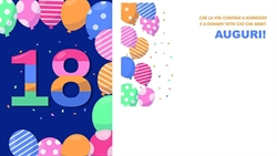 BIGLIETTINI 18 ANNI 11,5X16 -LINEA MILLEFORME