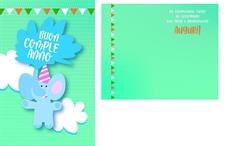 BIGLIETTINI z.BUON COMPLEANNO mini 8x13-LINEA MILLEFORME