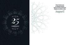 BIGLIETTINI z.ANNIVERSARIO 25 mini 8x13-LINEA MILLEFORME