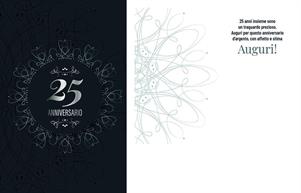 BIGLIETTINI z.ANNIVERSARIO 25 mini 8x13-LINEA MILLEFORME