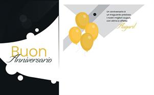 BIGLIETTINI z.ANNIVERSARIO mini 8x13-LINEA MILLEFORME