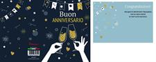 BIGLIETTINI ANNIVERSARIO 11,5X16 -LINEA MILLEFORME
