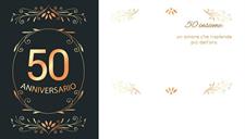 BIGLIETTINI ANNIVERSARIO 50 11,5X16 -LINEA MILLEFORME