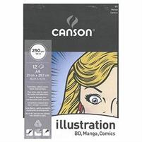 BLOCCO CANSON ILLUSTRATION A4 21X29 12 FOGLI 250G.