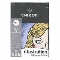 BLOCCO CANSON ILLUSTRATION A3 29,7X42 12 FOGLI 250G.