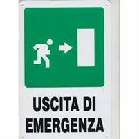 CARTELLO PVC USCITA EMER.ART.CC12