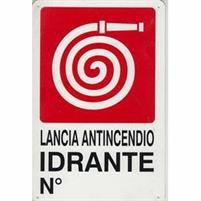 CARTELLO PVC LANCIA IDRANTE N.ART.CC17