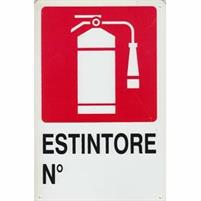 CARTELLO PVC ESTINTORE ART.CC18