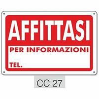 CARTELLO PVC AFFITTASI ART.CC27