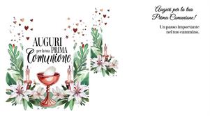 BIGLIETTINI COMUNIONE 11,5X16- LINEA MILLEFORME