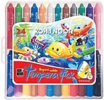 KOH-I-NOOR TEMPERA STICK SOLIDA ACQUERELLABILE TWIST X 24