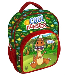 ZAINO ASILO 30CM CON TASCA DELUXE DINOSAURI