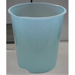 CESTINO GETTACARTE LEONARDI TRASPARENTE AZZURRO