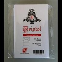 BL.SET 10 BIGLIETTI VISITA+BUSTE F.TO 4 -7X11 BIANCHI