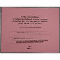 REGISTRO SOMMINISTRAZIONE MED.LI TRATT.TER.46PG.NUMERATE 24,5X31