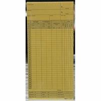 SCHEDE OROLOGIO MENSILI 22X10,4 CONF. CONF. 100 PEZZI