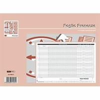 REGISTRO PRESENZE MENSILI 21X30 50FF AUTORICALCANTE