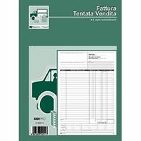 BLOCCO D.D.T. FATTURA TENTATA VENDITA 2 COPIE 29,7X21 50FF AUT.