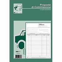 BLOCCO COMMISSIONI 3 COPIE 29,7X21 33FF AUTORICALCANTE