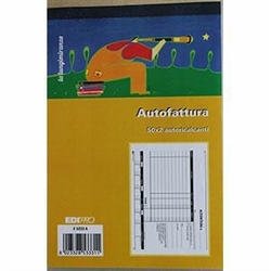 BLOCCO AUTOFATTURE 2 COPIE 15X23 50FF AUTORICALCANTE
