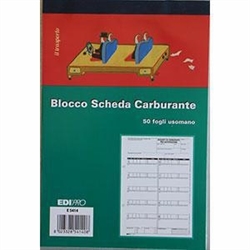 BLOCCO ACQUISTI CARBURANTE 23X14,8 50 FOGLI USO MANO