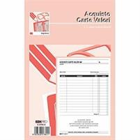 BLOCCO RICEVUTE ACQUISTO VALORI BOLLATI 2 COPIE 23X15 50FF AUTO.