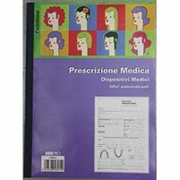 BLOCCO PRESCRIZIONE MEDICA DISP. MEDICI29,7X21 50FF 2 C. AUTOR.
