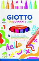COLORI GIOTTO TURBO MAXI FLUO X 8