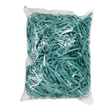 ELASTICI VERDI FETTUCCIA 100mm taglio 5mm sacchetto da 1KG