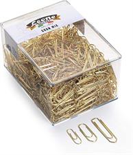 FERMAGLI UFFICIO OTTONATI GR.500 ASSORTITI(2-4-5)-ORO