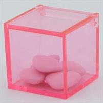 EVENTI ROSA OGGETTISTICA SCATOLA PLEXIGLASS CM.5X5X5