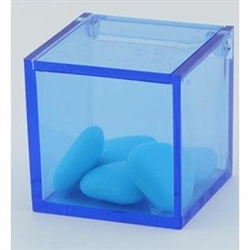 EVENTI CELESTE OGGETTISTICA SCATOLA PLEXIGLASS CM.5X5X5