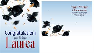 BIGLIETTINI LAUREA 11,5X16 -LINEA MILLEFORME