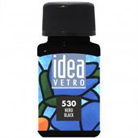 COLORI PER VETRO -IDEA VETRO FLACONE 60 ML-MAIMERI NERO