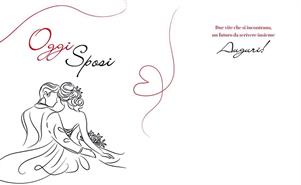 BIGLIETTINI z.MATRIMONIO mini 8x13-LINEA MILLEFORME
