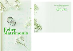 BIGLIETTINI z.MATRIMONIO mini 8x13-LINEA MILLEFORME