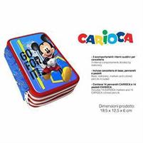 ASTUCCIO TRIPLO LICENZE 3 ZIP(CARIOCA) MICKEY