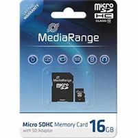 MICRO SD CARD 16 GB MEDIARANGE C/ADATTATORE