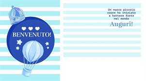 BIGLIETTINI NASCITA 11,5X16 -LINEA MILLEFORME