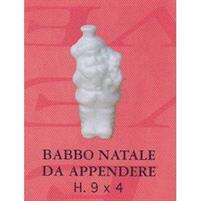 POLISTIROLO z.BABBO NATALE DA APPENDERE CM.4X9 H. BUSTA 16 PEZZI