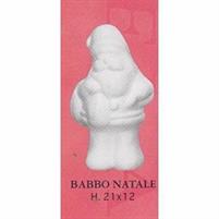 POLISTIROLO z.BABBO NATALE CM.21 BUSTA 3 PEZZI