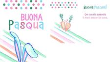 BIGLIETTINI BUONA PASQUA 11,5X16 -LINEA MILLEFORME