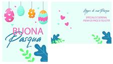 BIGLIETTINI BUONA PASQUA 11,5X16 -LINEA MILLEFORME
