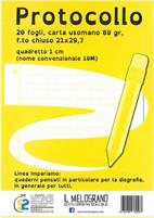 DIDATTICO-PROTOCOLLO QUADRETTO 1CM(10MM)20FF COP.GIALLO