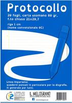 DIDATTICO-PROTOCOLLO RIGA 1CM(C)20FF COP.BLU